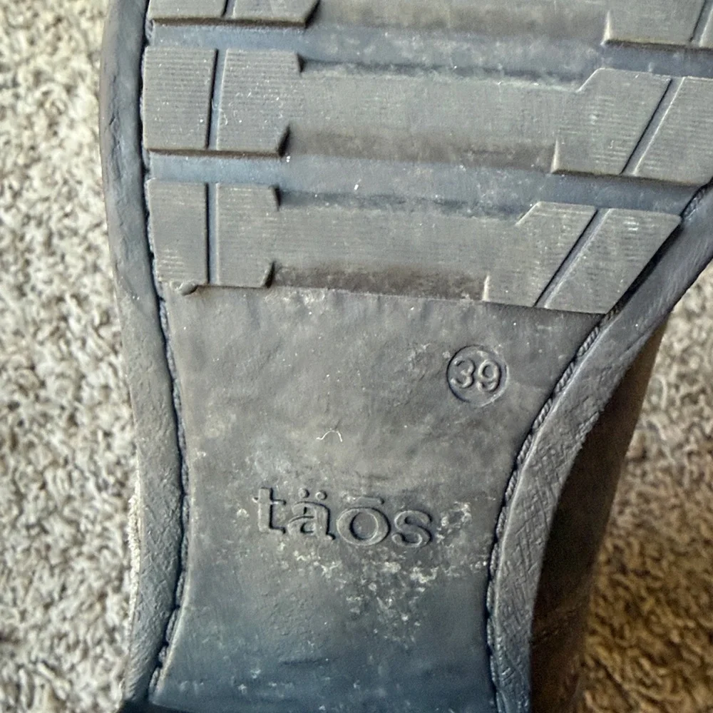 Taos distressed charcoal grey lace-up boots, women’s EU sz. 39/ US 8.5, perfect - Picture 9 of 11